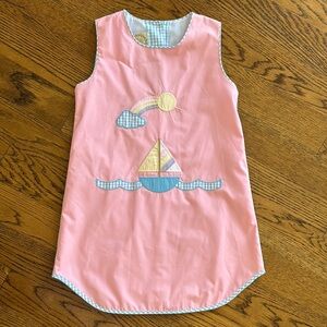 The Beaufort Bonnet Company Pink Sailboat Dress